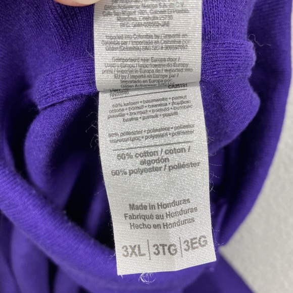 Extreme Hero Polo Shirt Mens 3XL Purple Short Sleeve Collared Gildan Dry Blend - Picture 10 of 12